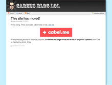 Tablet Screenshot of cabel.name
